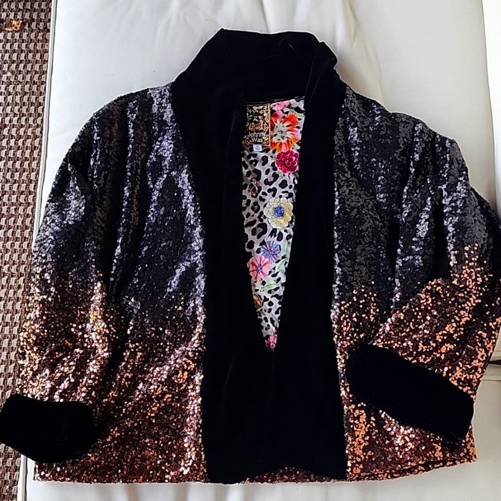 Johnny Was sequins jacket